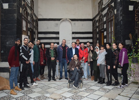 قام الدكتور محمد عامر المارديني وزير التربية السوري بزيارة خاصة إلى مبنى دار الفنون بدمشق