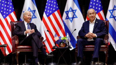 الرئيس الأميركي جو بايدن يدفع لإقرار تشريع أشمل لتقديم الدعم لإسرائيل وأوكرانيا وتخصيص أموال جديدة لأمن الحدود.