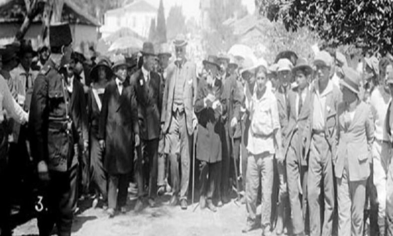 24 / 8 / 1922 - الفلسطينيون يرفضون الانتداب البريطاني على فلسطين وذلك في «مؤتمر نابلس».