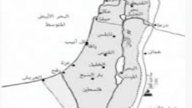 الرئيس الأمريكي وودرو ويلسون يعرض نص معاهدة فرساي التي أنهت الحرب العالمية الأولى.