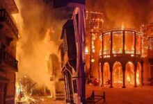 حريق ضخم في موقع تصوير  مسلسل  « النويلاتي» تجاوزت خسائره المليون ونصف المليون دولار