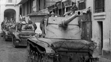 القوات الفرنسية والبريطانية تنهي انسحابها من مدينة بورسعيد.