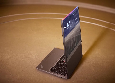 لابتوب من لينوفو بشاشة تتمدد لمزاحمة الأجهزة المكتبية